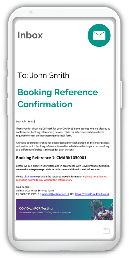 Booking confirmation image